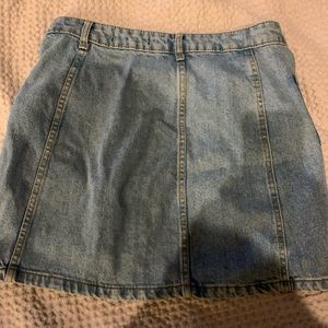 Denim mini skirt